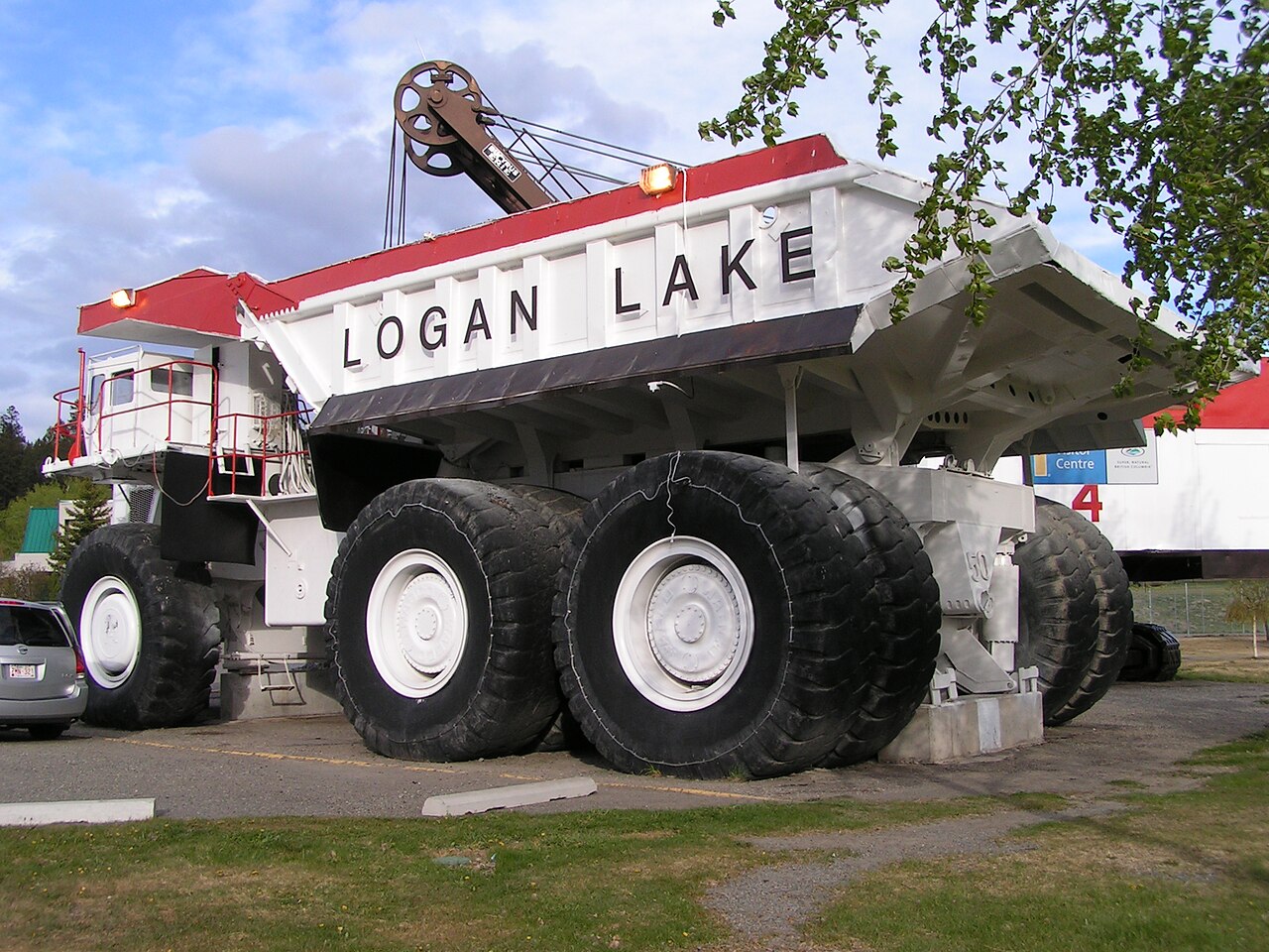Large mining dump truck at Logan Lake, Canada