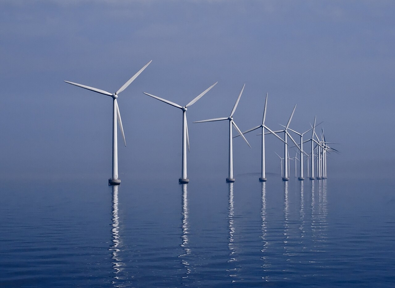 デンマーク沖のMiddelgrunden洋上風力発電所